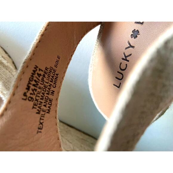 Lucky Brand Espadrille Wedge Sandals Women's 9.5 - Picture 3 of 8